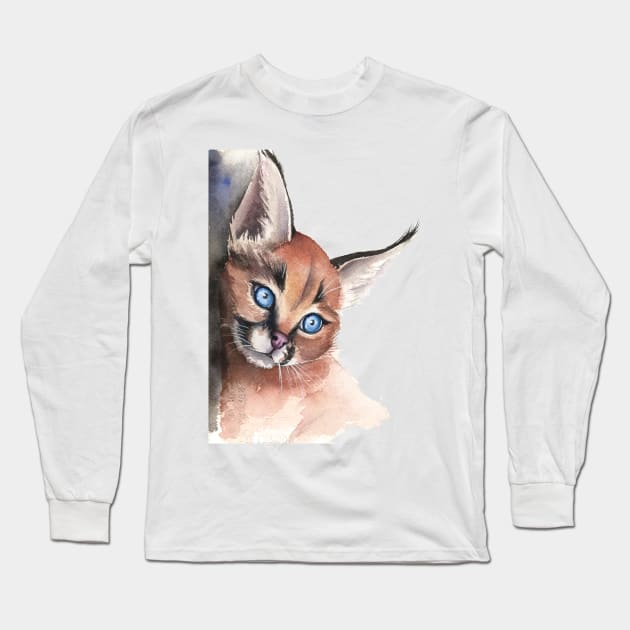 Caracal Long Sleeve T-Shirt by Kira Balan